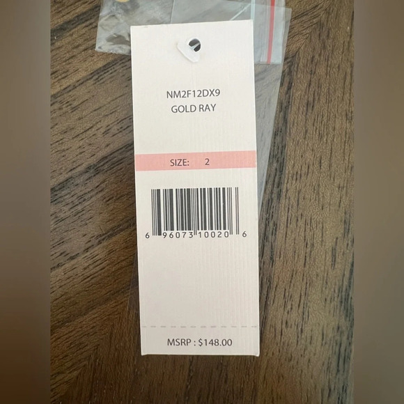 Nanette Lepore NWT Gold Ray Smocked Ruffle Long Sleeve Dress - Size 2 - Picture 5 of 8